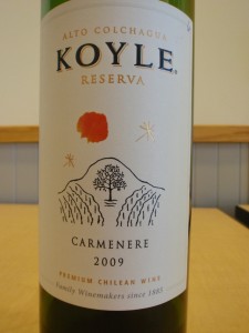 2009 Koyle Carmenere Reserva