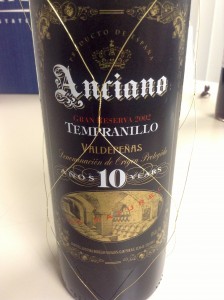 2002 Anciano Tempranillo Gran Reserva