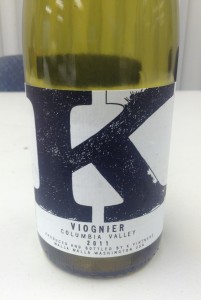 2011 K Vintners Viognier
