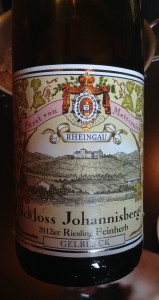 2012 Schloss Johannisberg Riesling Gelback