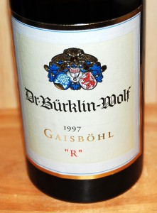 1997 Dr. Bürklin-Wolf Ruppertsberger Gaisböhl "R" Riesling Auslese