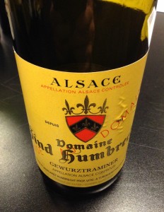 2012 Domaine Zind-Humbrecht Gewurztraminer