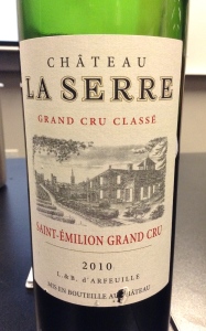 Château La Serre Saint-Émilion Grand Cru 2010