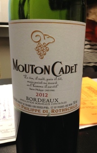 Mouton Cadet Bordeaux 2012