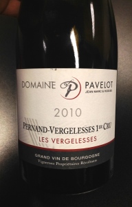 Domaine Pavelot 2010 "Les Vergelesses" Pernand-Vergelesses