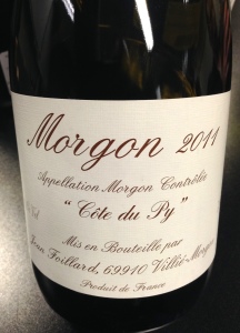 Jean Foillard 2011 "Côte du Py" Morgon