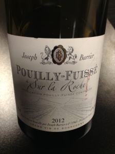 Joseph Burrier 2012 "Sur La Roche" Pouilly-Fuissé