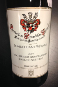 Domdechant Werner 2007 "Hochheim Domdechaney" Riesling Spätlese