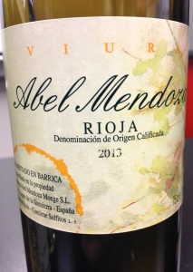 Abel Mendoza 2013 Viura Rioja