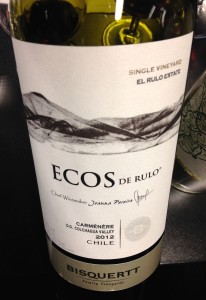 Bisquertt 2012 "Ecos de Rulo" Carmenere