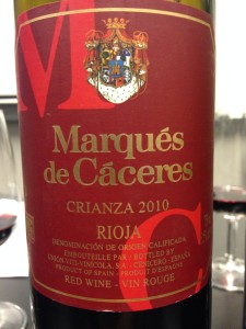 Marqués de Cáceres 2010 Rioja Crianza